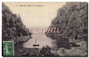 Old Postcard Calanque En Vau Cassis