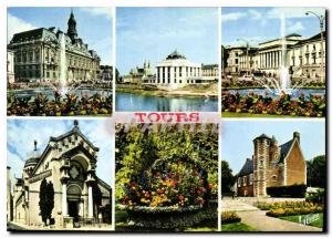 Postcard Modern Wonders of the Loire Valley Tours Loire Valley Hotel de Ville...
