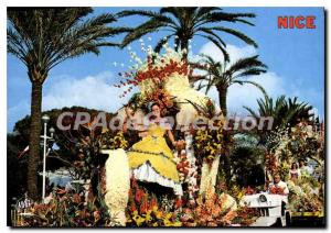 Modern Postcard the French Riviera in Nice Fete Flower Parade