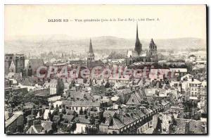 Old Postcard Dijon view Gnrale ct West