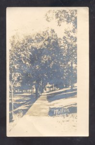 RPPC MILTON WISCONSIN RESIDENCE STREET SCENE VINTAGE REAL PHOTO POSTCARD