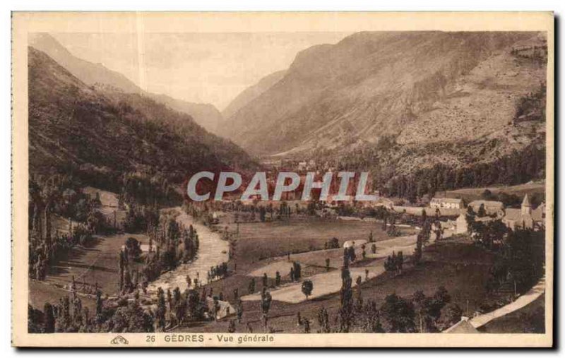 Postcard Old Gedres Vue Generale