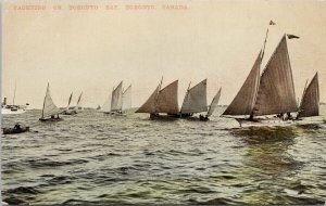 Yachting on Toronto Bay Toronto Ontario ON Sailing Boats Sailboats Postcard H62