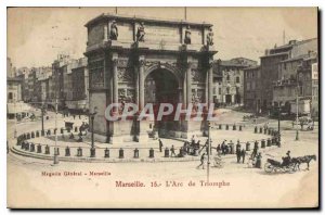 Old Postcard Marseille The Arc de Triomphe General Store