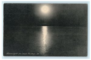 c1910 Storm on Lake Okoboji Iowa IA Unposted Antique Postcard