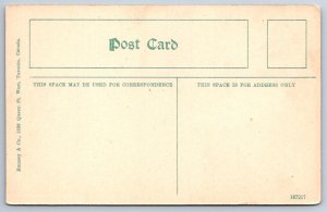 Post Office, Hamilton Ontario Canada, Antique Rumsey & Co Postcard