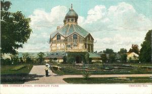 CHICAGO ILLINOIS C-1910 Conservatory Humboldt Park Sebastian postcard 3575