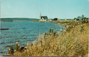 St. Mark's Church near Lahave Point Nova Scotia NS Vintage Postcard D80