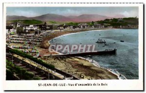 Old Postcard St Jeau De Luz View D & # 39Ensemble De La Baie