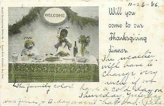 Black Americana, Thanksgiving Dinner, Franz Huld No. 1
