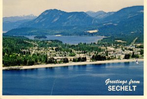 Canada - British Columbia, Sechelt. Aerial View