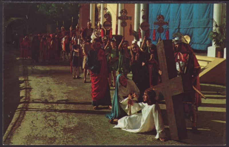 Jesus Meets His Mother,Black Hills Passion Play Postcard