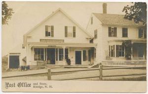 Rindge NH Post Office and Store RPPC Real Photo Postcard