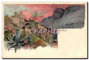 Old Postcard Illustrator Monaco