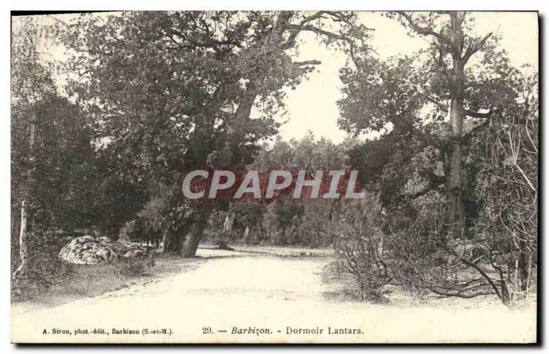 Old Postcard Barbizon Dormoir Lantara