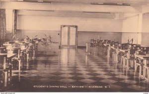 RIVERSIDE , Rhode Island , 1930s ; Student's Dining Room - Bayside