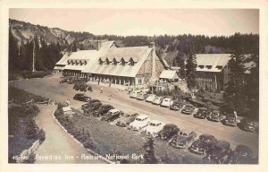 Paradise Inn Rainier National Park Washington 1940s RPPC Real Photo postcard