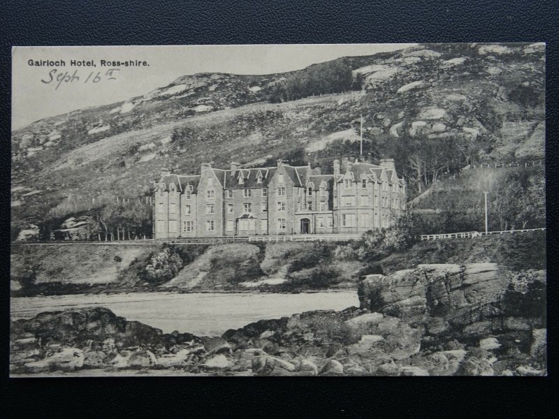 Scotland Ross-shire GAIRLOCH HOTEL - Old Postcard by J. Campbell of Gairloch