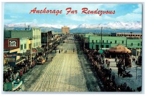 Anchorage Fur Rendezuous 515 Club Dirt Rock Car Anchorage Alaska AK Postcard