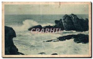 Old Postcard Ouessant (Finister) Rocks Creach