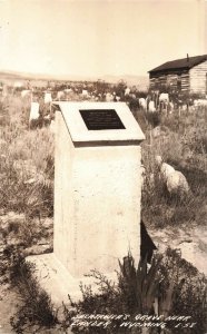 1930's RPPC Sacajawea's Grave Near Lander Wyoming Real Photo Postcard 2R3-586