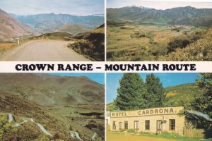 Queenstown Crown Range Mountain Route Wanaka New Zealand Postcard