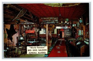 Vintage 1940's  Postcard Red Dog Saloon Juneau Alaska