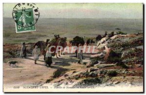 Old Postcard Algeria Scenes and Types Family nomadic way