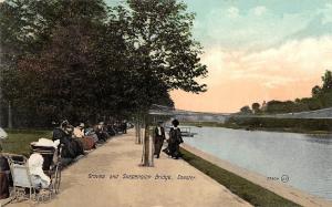 BR94739 graves and suspension bridge chester   uk