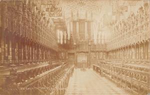 uk30284 the choir st georges chapel windsor real photo uk