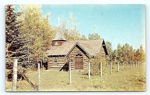 HUDSON'S HOPE, British Columbia Canada ~ ST. PETER'S CHURCH  c1950s  Postcard