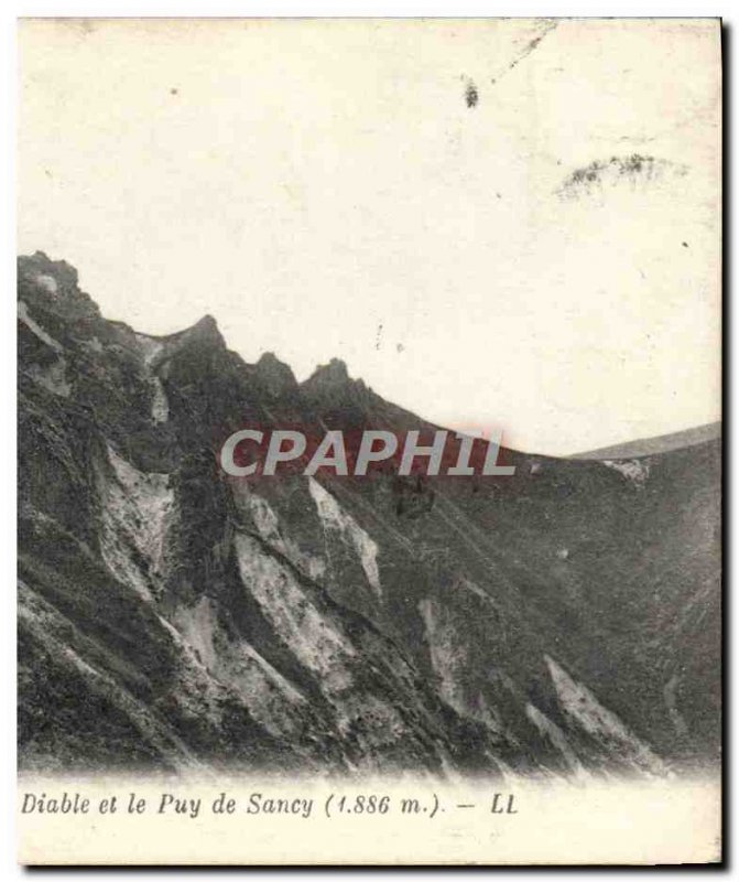 Old Postcard Le Mont Dore Devil And The Puy de Sancy