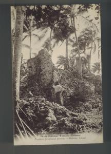 Mint Tahiti French Polynesia BW RPPC Postcard Makaltea Island Jungle View