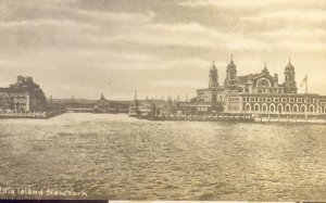 Ellis Island New York Black and White