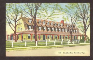 SHERIDAN WYOMING SHERIDAN INN VINTAGE ADVERTISING POSTCARD