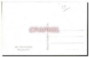 Old Postcard Dunkerque Place Jean Bart