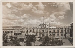 RPPC Postcard Plaza de la Constitution Guadalajara Mexico