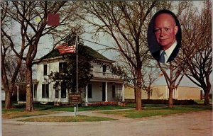 Eisenhower Home and Museum in Abilene Postcard PC277