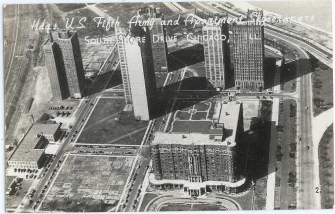 RPPC of Hdqs U.S. Fifth Army & Apartments South Shore Dr Chicago