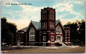 Circleville Ohio OH, 1915 Methodist Episcopal M.E. Church Building, Postcard