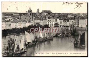 La Rochelle - The Port - View from the Tower Saint Nicolas - Old Postcard