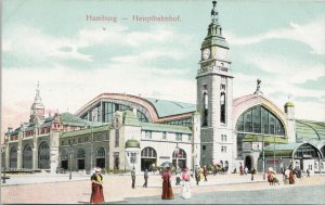 Germany Hamburg Hauptbahnhof Railway Station Unused WFH #9 Postcard H15