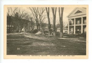 VT - Montpelier. Nov 4, 1927 Flood, Residential Section