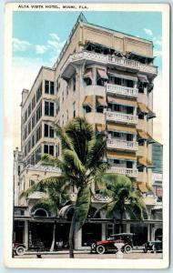 MIAMI, Florida  FL   ALTA VISTA HOTEL ca 1920s Roadside  Postcard