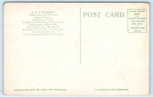 WWI USS Wyoming Battleship Postcard