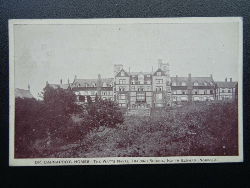 Norfolk NORTH ELMHAM Dr Barnardos Home THE WATTS NAVAL SCHOOL c1907 Postcard