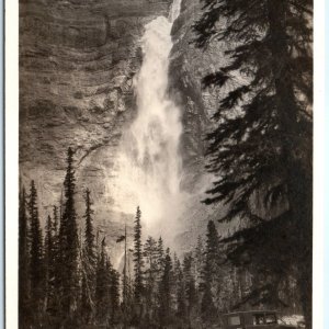 c1910s Takakkaw Falls British Columbia RPPC Yoho National Park Real Photo PC A92