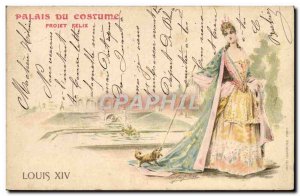 Old Postcard Illustrator Palace Costume Project Felix Louis XVI Dog