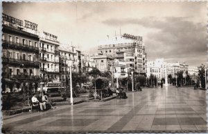 Spain Cadiz Avda de Ramon Carranza Vintage RPPC C203