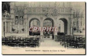 Old Postcard Saint Florentin Choir Ensemble of & # 39Eglise